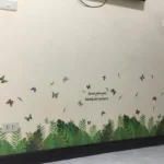 สติ๊กเกอร์ดอกไม้ สติ๊กเกอร์ติดผนัง ขนาดใหญ่ สติกเกอร์ติดกระจก แต่งบ้าน สติกเกอร์ต้นไม้ ขนาดใหญ่ Wall Sticker Home Decor DIY ส่งจากไทย