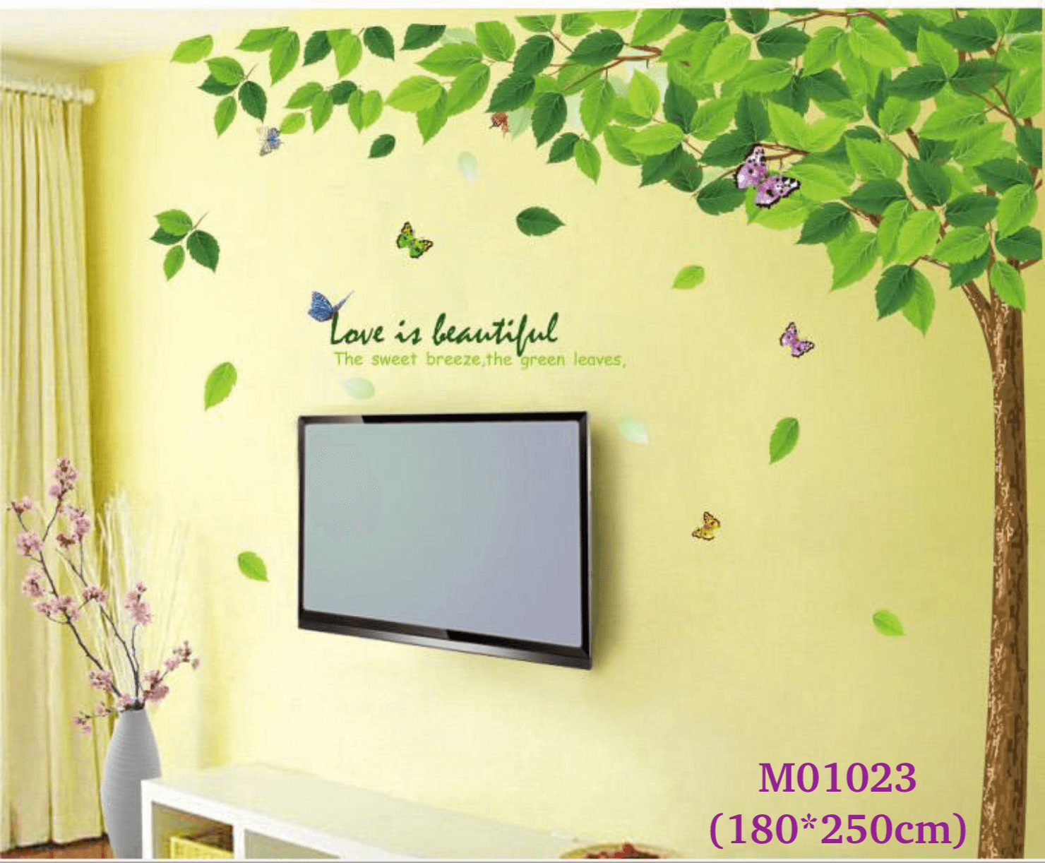 สติ๊กเกอร์ติดผนังต้นไม้ tree stciker