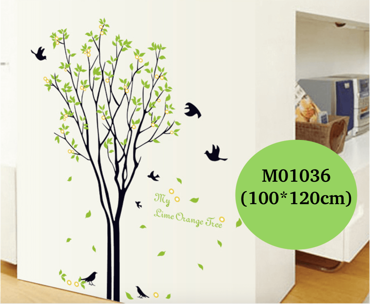 สติ๊กเกอร์ต้นส้ม orange tree sticker