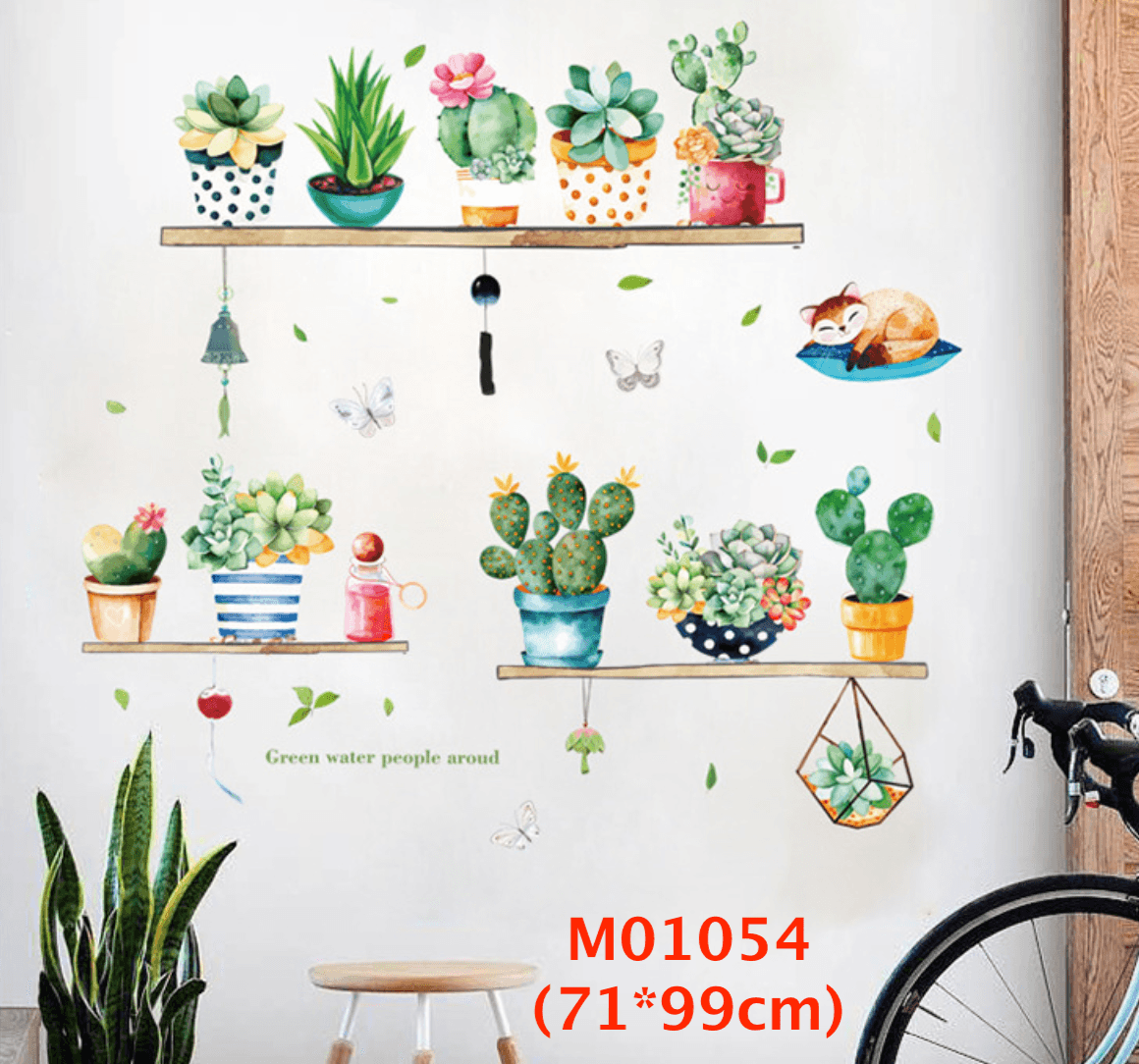 สติกเกอร์กระถางดอกไม้ flower pots