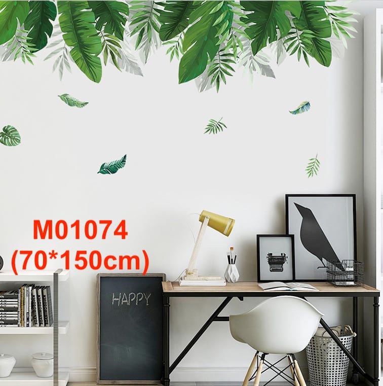 สติ๊กเกอร์ดอกไม้ สติ๊กเกอร์ติดผนัง ขนาดใหญ่ สติกเกอร์ติดกระจก แต่งบ้าน สติกเกอร์ต้นไม้ ขนาดใหญ่ Wall Sticker Home Decor DIY ส่งจากไทย - Image 23