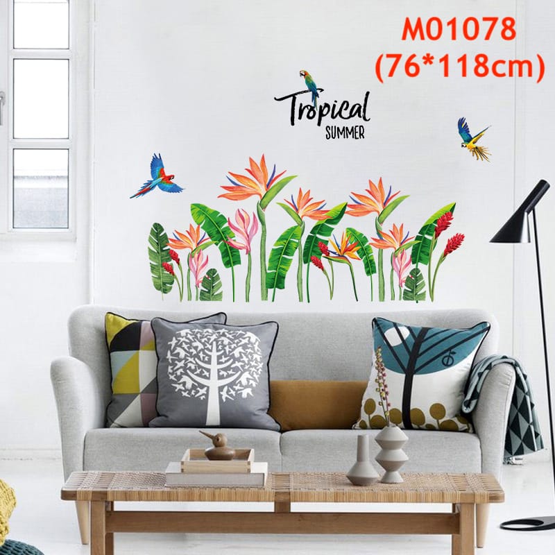 ใบไม้ wall sticker