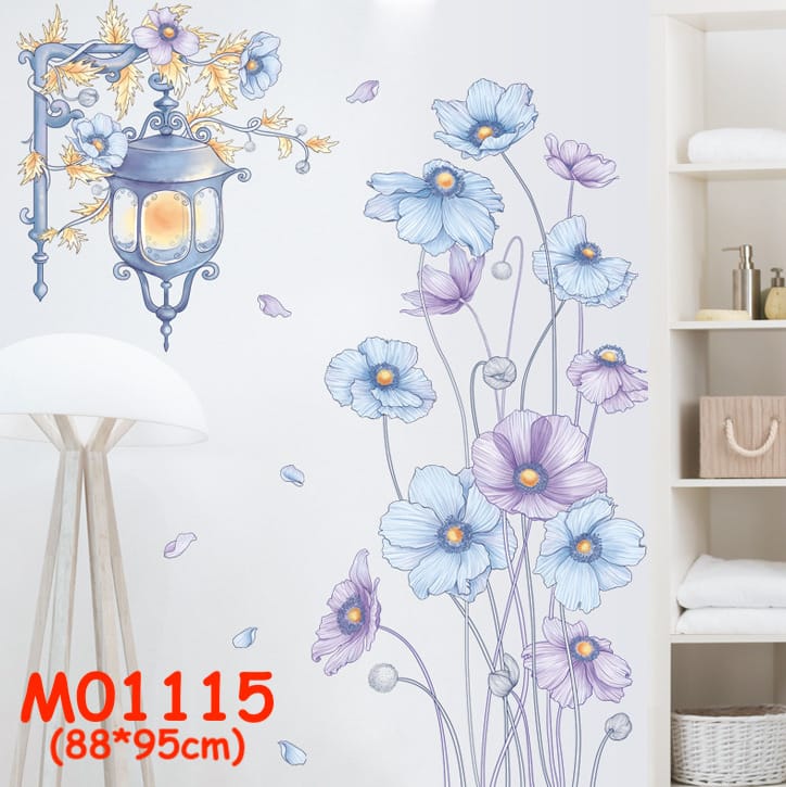 สติ๊กเกอร์ติดผนังใบไม้