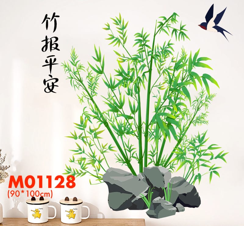 bamboo wall sticker