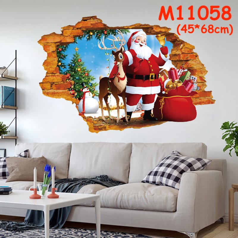 big Christmas stickers 3D