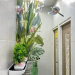 สติ๊กเกอร์ติดผนัง สติ๊กเกอร์ดอกไม้ สติกเกอร์ ลายต้นไม้ ใบไม้ แต่งบ้าน ตกแต่งร้าน วอลเปเปอร์ สติ๊กเกอร์ติดกระจก ส่งจากไทย