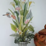 สติ๊กเกอร์ติดผนัง สติ๊กเกอร์ดอกไม้ สติกเกอร์ ลายต้นไม้ ใบไม้ แต่งบ้าน ตกแต่งร้าน วอลเปเปอร์ สติ๊กเกอร์ติดกระจก ส่งจากไทย