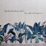 สติ๊กเกอร์ติดผนัง สติ๊กเกอร์ดอกไม้ สติกเกอร์ ลายต้นไม้ ใบไม้ แต่งบ้าน ตกแต่งร้าน วอลเปเปอร์ สติ๊กเกอร์ติดกระจก ส่งจากไทย