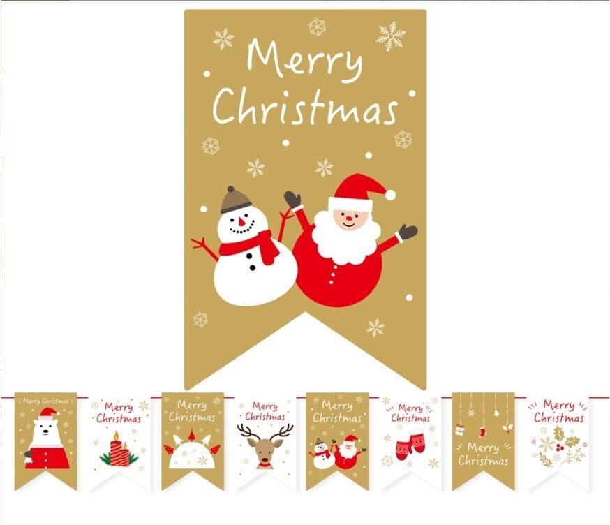 ธงคริสต์มาส ตกแต่งคริสต์มาส