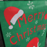 คริสต์มาสตกแต่ง แบนเนอร์คริสต์มาส ธง เรนเดียร์ ตกแต่ง สโนวแมน ซานตา แต่ง Christmas Flags Banners Xmas Decor