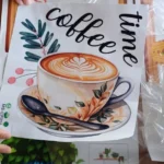 สติ๊กเกอร์คาเฟ่ สติกเกอร์ติดกระจก ติดผนัง สติกเกอร์ แต่งร้านกาแฟ cafe coffee sticker ส่งจากไทย