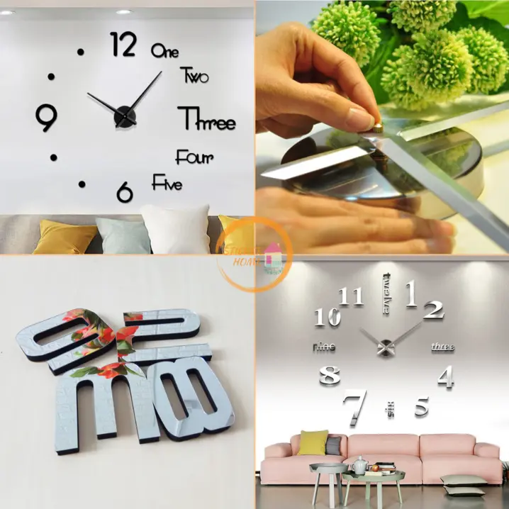 นาฬิกาติดผนัง 3D Wall Clock