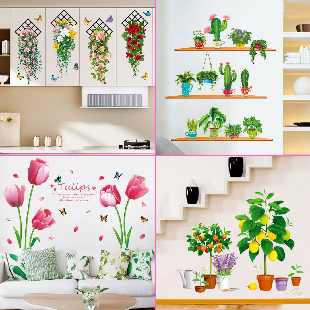 สติ๊กเกอร์ตกแต่ง ติดผนัง - ติดกระจก